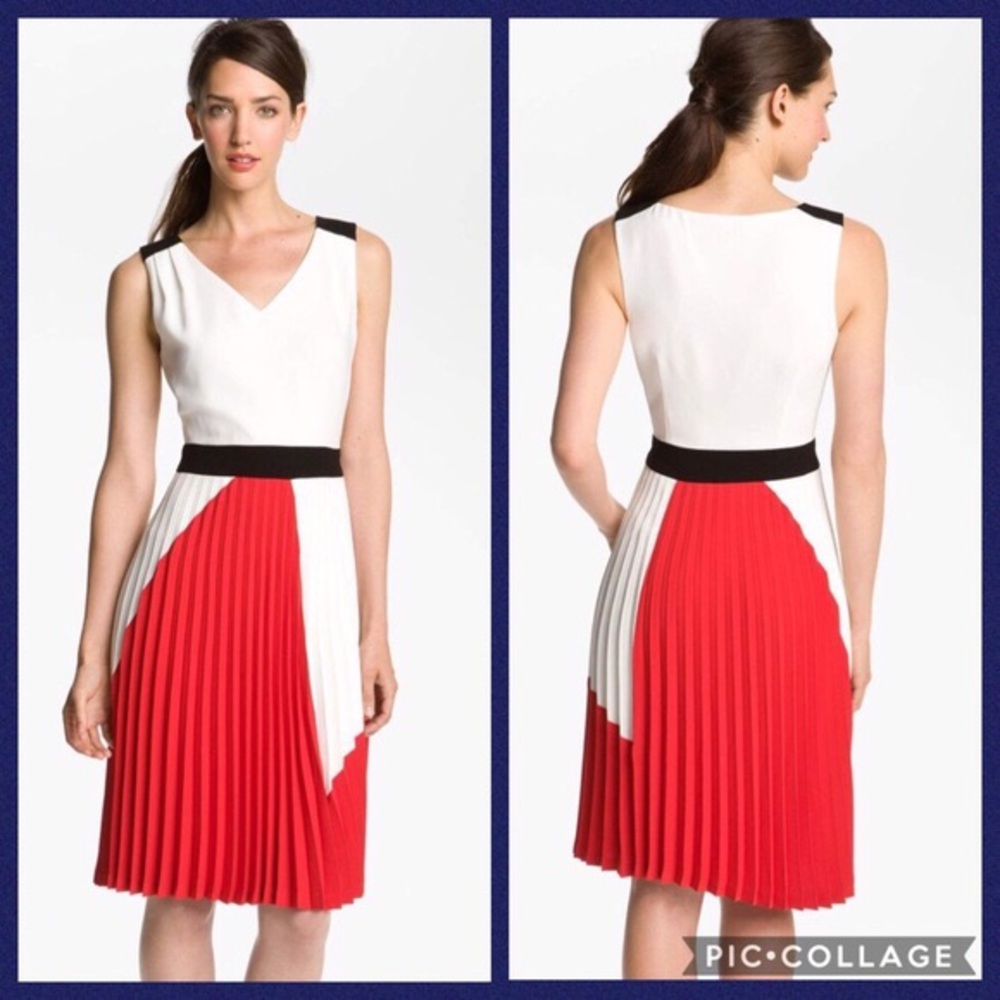 {Trina Turk} Geometric Colorblock Dress